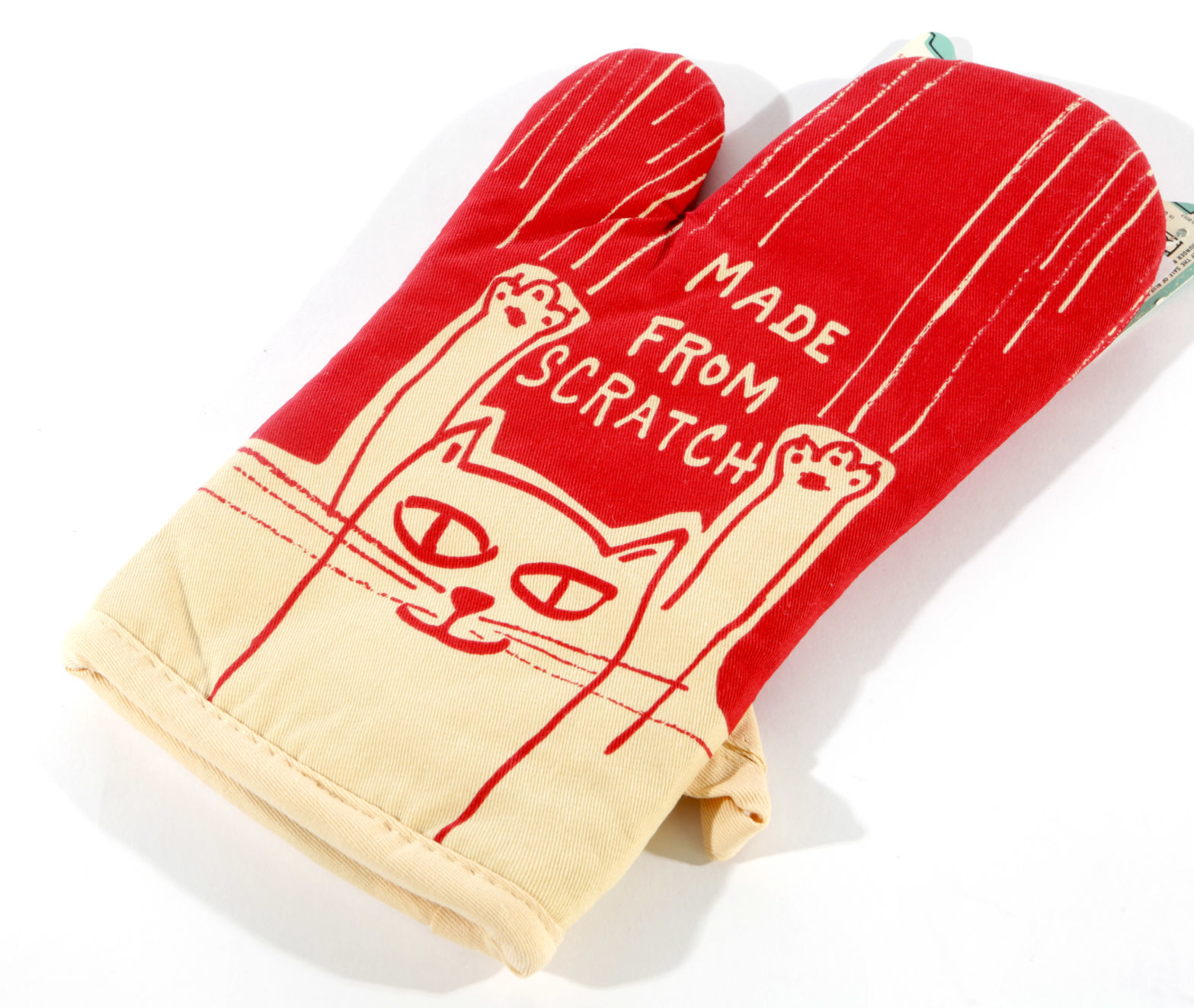 Cat-design oven mitt